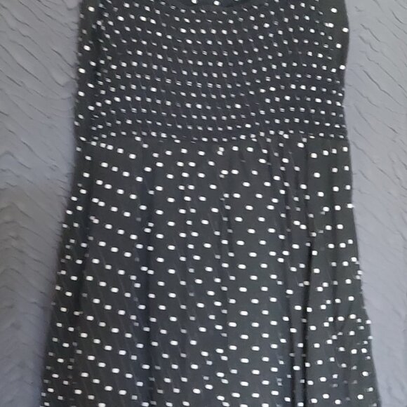 Old Navy Black & White Fit & Flare Cami Mini Dress - Picture 3 of 4